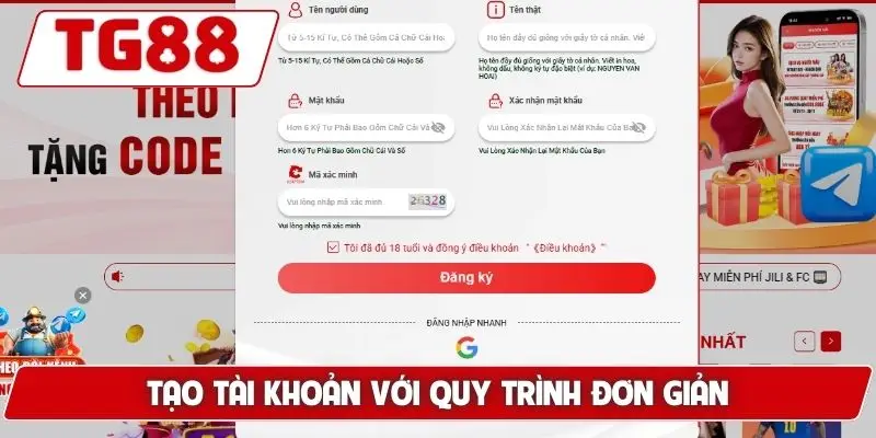 TG88 ⭐ Nhà Cái Uy Tín T10/2026 | Tải TG 88 Chính Thất Chan +88K 24 Tạo tài khoản với quy trình đơn giản